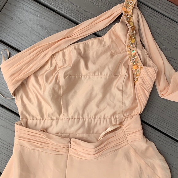 Mac Duggal Float One Shoulder Open Back Gown - Picture 8 of 14